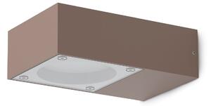 Applique Sirio Coffee IP65 Dimmerabile in Metallo/Vetro Ideal Lux