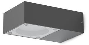 Applique Sirio Finitura Nero Dimmerabile IP65 Metallo/Vetro Ideal Lux