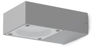 Plafoniera Sirio_Ap1 Grigio IP65 Dimmerabile Metallo/Vetro Ideal Lux