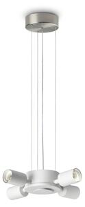 Lampada da Terra Set Collezione 4 Luci E27 Nickel Con Dimmer Ideal Lux