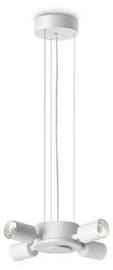 Plafoniera Collezione SET 4 luci E27 Bianco Ideal Lux