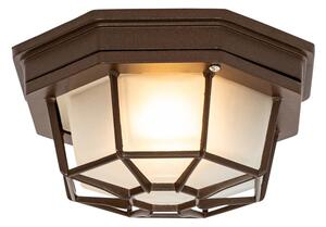 Lampada da soffitto rustica marrone ruggine 21,3 cm IP44 - Bri