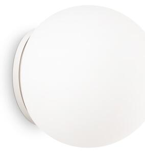 Applique Moderna Mapa Vetro Bianco 1 Luce E27 D20Cm