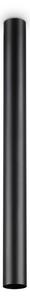 Plafoniera Moderna Look Metallo Nero 1 Luce 7W 3000K Luce Calda H75Cm