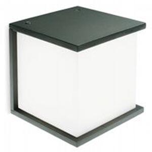 Applique Esterno Contemporanea Dodo Alluminio E Termoplastica Grigio 1 Luce E27