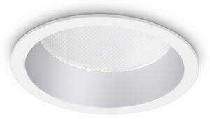 Faretto da incasso Deep Alluminio Bianco Led 10W 3000K Luce Calda