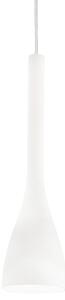 Sospensione Moderna Flut Vetro Bianco 1 Luce E14 Small