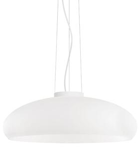 Lampada A Sospensione 1 Luce Aria In Vetro Soffiato Bianco