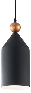 Sospensione Industrial-Minimal Triade-1 Metallo Grigio 1 Luce E27
