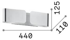 Applique Rustica-Country Clip Metallo Corten 2 Luci E27