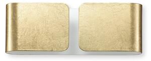 Applique Contemporanea Clip Metallo Oro 2 Luci G9 3W 3000K Luce Calda