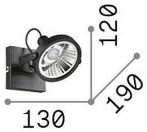 Plafoniera Moderna Glim Metallo Bianco 1 Luce Gu10 10W 3000K Luce Calda