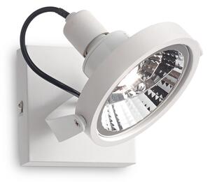 Plafoniera Moderna Glim Metallo Bianco 1 Luce Gu10 10W 3000K Luce Calda