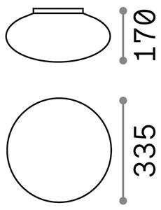Plafoniera Moderna Bubble Alluminio-Materie Plastiche Bianco 1 Luce E27