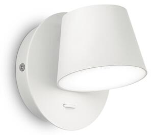 Applique Moderna Gim Alluminio Bianco Led 6W 3000K Luce Calda
