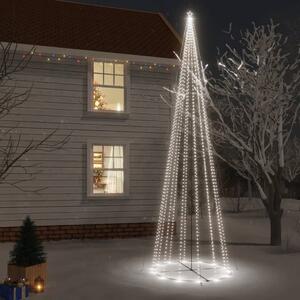 Albero di Natale a Cono Bianco Freddo 1134 LED 230x800 cm