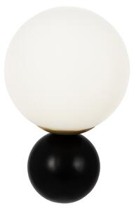 Applique Contemporanea Nostalgia Metallo Oro Opaco 1 Luce Diffusore Bianco