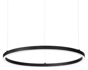 Sospensione Moderna Oracle Alluminio-Plastiche Nero Led 38W 4000K D70Cm