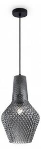 Sospensione Moderna 1 Luce Vetro Grigio Tommy