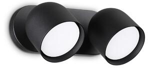 Applique Da Parete Contemporaneo Dodo Metallo Nero 2 Luci Gx53 15W 3000K Ip20