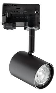 Faretto Cilindrico Spot Metallo Nero 1 Luce Gu10