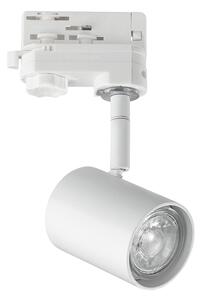 Faretto Cilindrico Spot Metallo Bianco 1 Luce Gu10