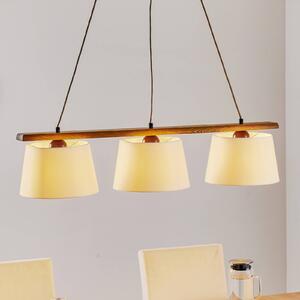 Euluna Lampada sospensione Sweden, 3 luci, rovere rustico