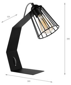 Lampada da tavolo NANDO 1xE27/15W/230V nera