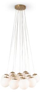 Brilagi - Lampadario sospeso con cavo GLOBE 15xE14/15W/230V bianco