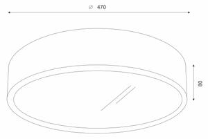 Brilagi - Lampada LED da soffitto CARVALHO 3xE27/60W/230V ciliegio 47 cm