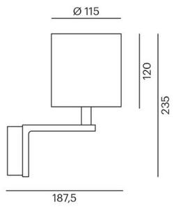 Applique LED moderno rettangolare 23W CCT da 3000K a 6500K lampada parete  muro dimmerabile luce camera da letto comodino telecomando 230V