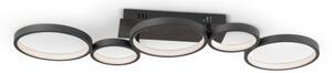 Brilagi - Plafoniera dimmerabile a LED RINGO LED/34W/230V nera + telecomando