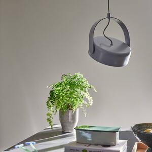 Hübsch Stage Lampada LED a sospensione, grigio, ferro, 3.000 K
