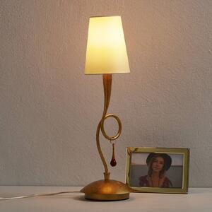 Mantra Iluminación Lampada da tavolo Paola oro, tessuto, 1 luce