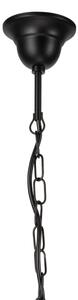 Lampadario a sospensione con catena DONATO 6xE14/40W/230V nero