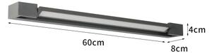 Brilagi - Applique da esterno a LED AQUA LINE LED/18W/230V 60 cm IP44 antracite CRI 90