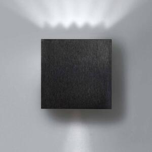 Milan Iluminación Applique Dau a forma di cubo up-down nera