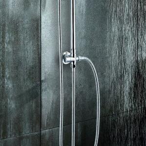 Colonna doccia design tondo con soffione, doccetta e flessibile | L6700 - KAMALU