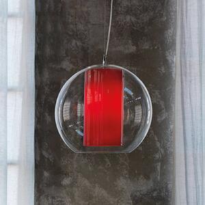 Modo Luce Bolla sospensione plastica rosso Ø 40 cm