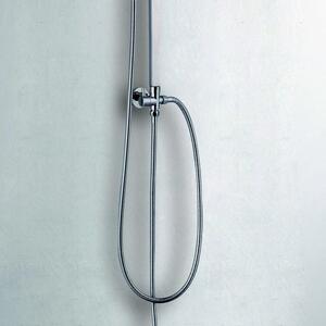 Colonna doccia design quadrato con soffione, doccetta e flessibile | V300C - KAMALU