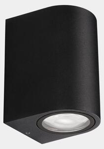 LEDS-C4 Applique da esterni LED Bob Single, nero, larghezza 7 cm, alluminio