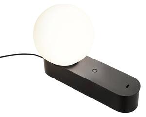 LEDS-C4 Lampada LED da tavolo Perlina, nera, lunghezza 22,8 cm