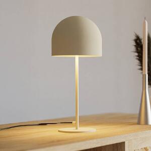 Lampada da tavolo Forlight Fres, beige, acciaio, altezza 46 cm