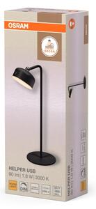 Osram - Lampada da tavolo LED ricaricabile dimmerabile 3 in 1 DECOR HELPER LED/1,8W/5V nera