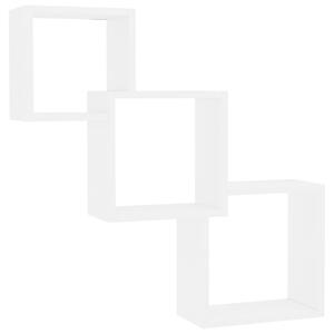 Mensole a Muro Cubiche Bianche 68x15x68 cm Legno Multistrato