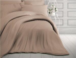 Biancheria da letto singola in cotone sateen beige 140x200 cm Lilyum - Mijolnir