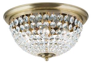 Orion DLU 1840/47-Plafoniera di cristallo PLAFOND 6xE27/40W/230V diametro 47 cm bronzo