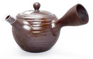 Kyusu giapponese Tokoname in ceramica marrone scuro 270 ml