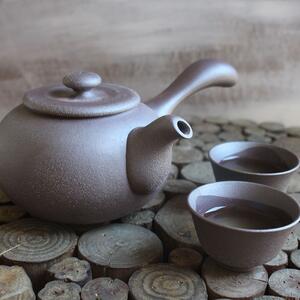 Teiera in creta Purion in stile giapponese Lin's Ceramics Studio 330 ml