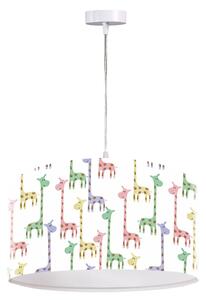Euluna Lampada sospensione Giraffe con stampa Ø 40 cm